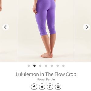 Lululemon in the flow crops